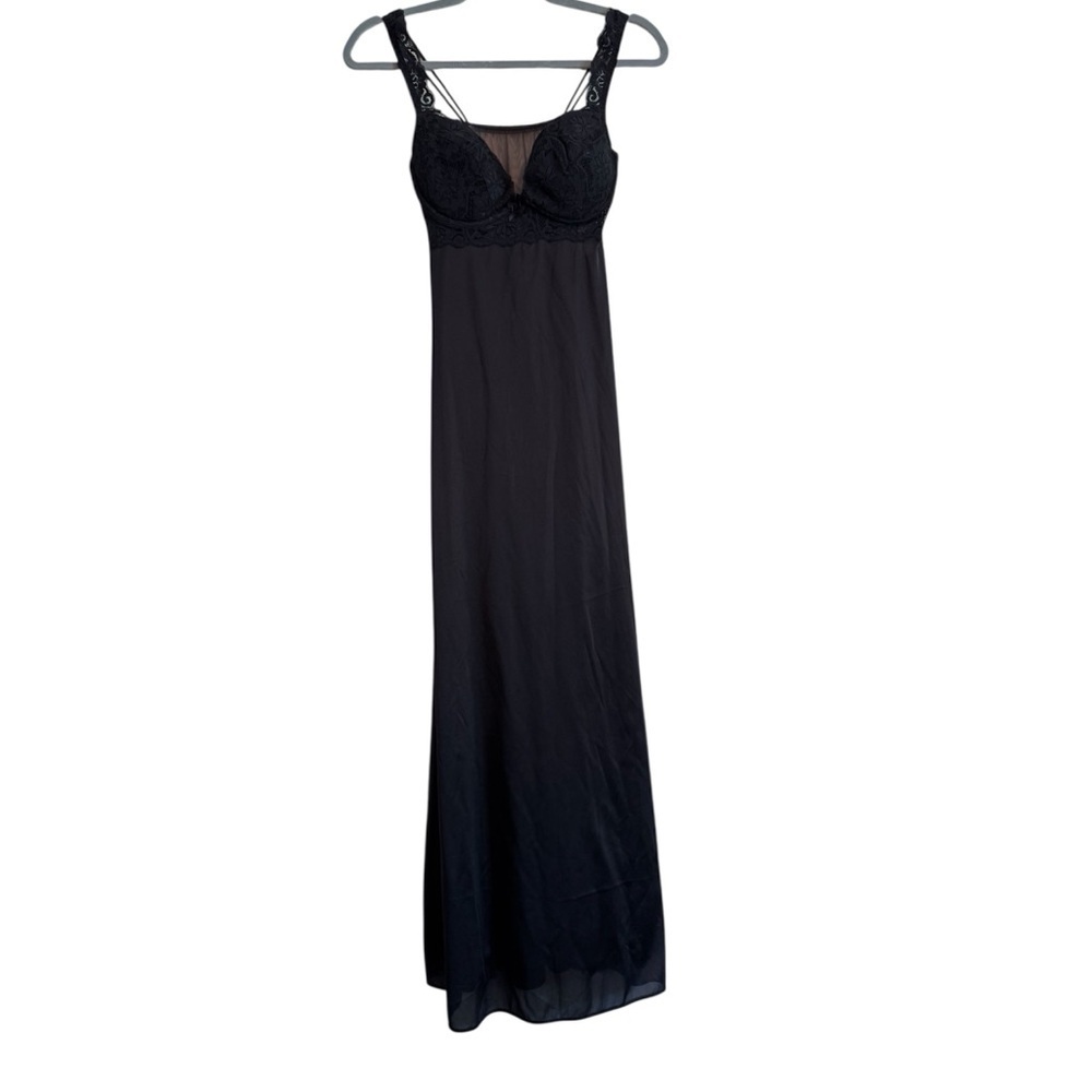 Victoria’s Secret Vintage Black Maxi Slip Nightgown Dress